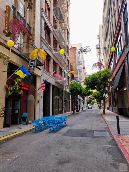 Colorful alleyway in San Francisco