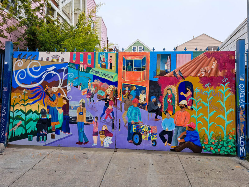 Colorful mural in San Francisco